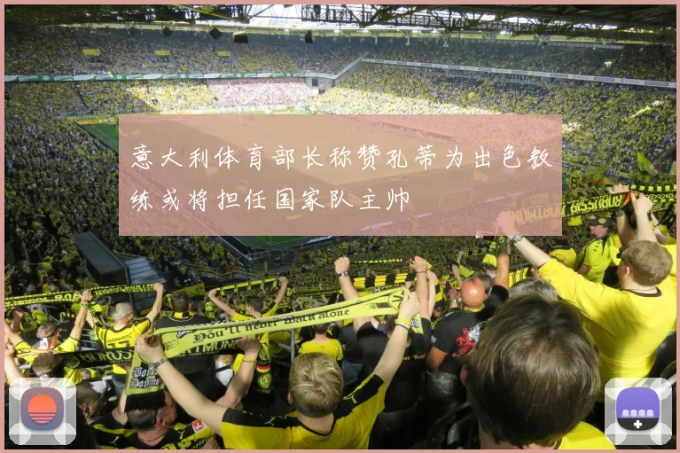 意大利体育部长称赞孔蒂为出色教练或将担任国家队主帅
